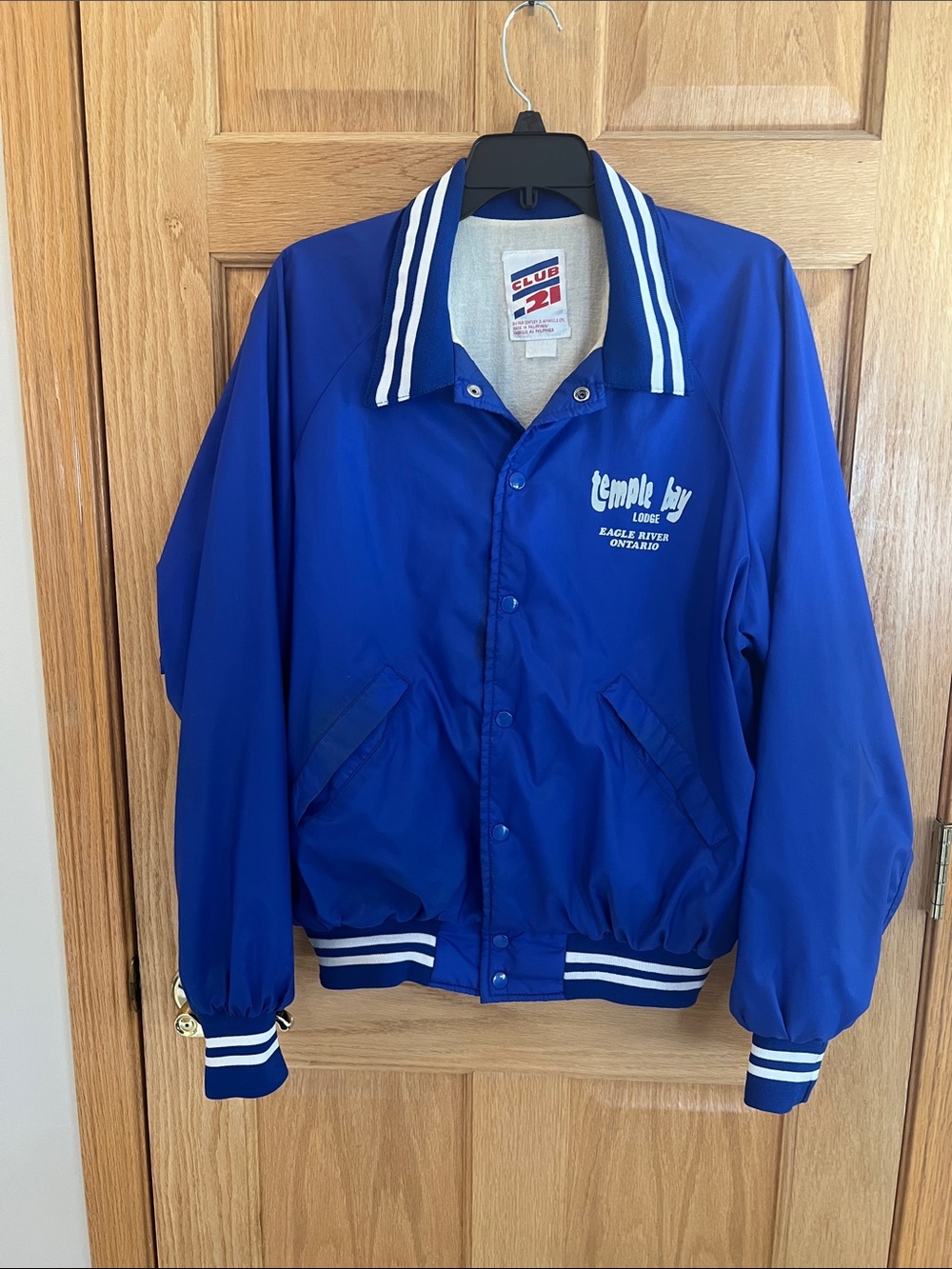 Royal Blue Varsity Bomber Jacket
